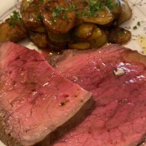 Rôti de boeuf - Pommes Sarladaises