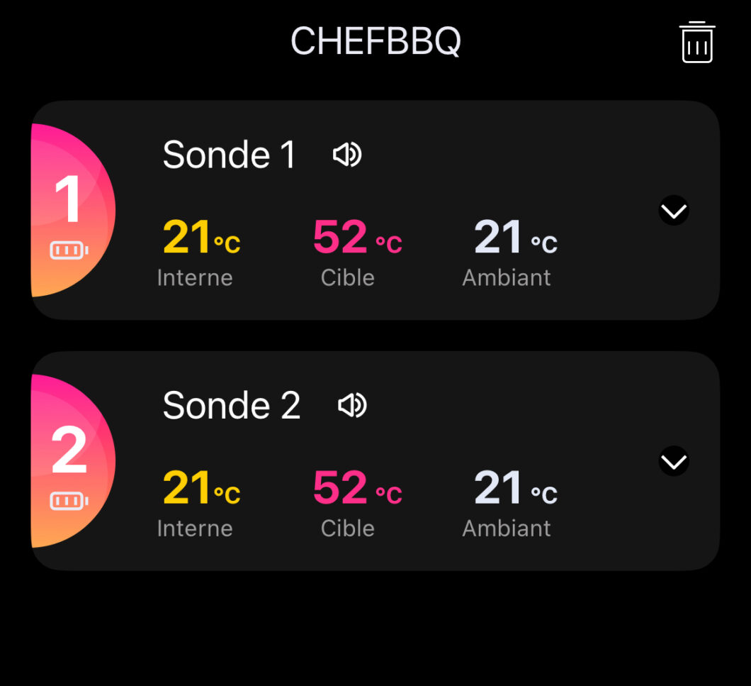 Application de cuisson à coeur