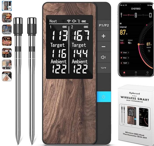 Thermomètre et sondes de cuisson à coeur